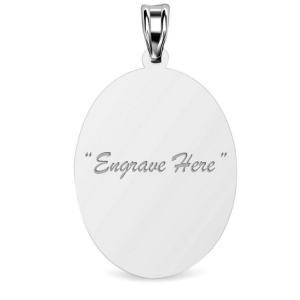 Engravable Oval Charm