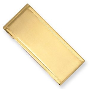 Engravable Gold Plated Stainless Steel Money Clip