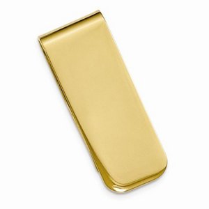 Engravable Stainless Steel Gold Plated Money Clip