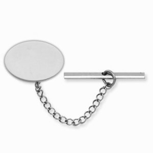 Engravable Oval Tie Tack