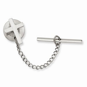 High Polished Cross Tie Tack