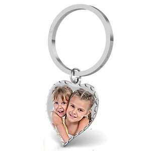 Heart Photo Key Chain